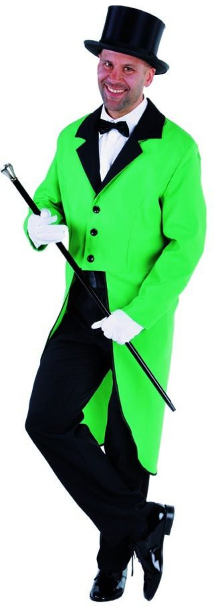 Gene Kelly Show Slipjas Groen Man | Small / Medium | Carnaval kostuum | Verkleedkleding